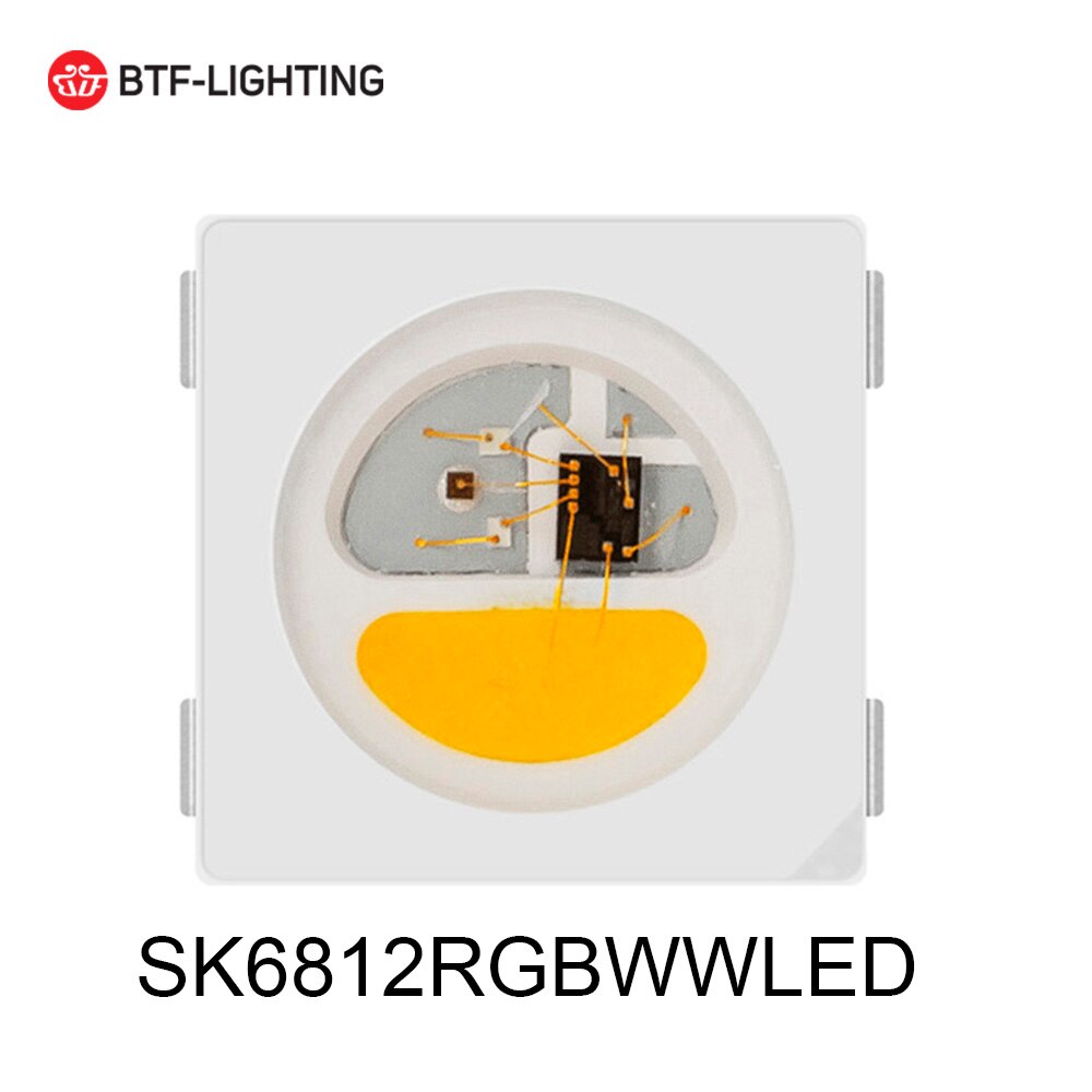 10 pcs WS2812B LED Chips SK6812 RGBW Lights Chip Individually Addressable WWA WS2811 IC SK9822 APA102 WS2813 RGB 3535 5050 DC5V: RGBWW 5050 SK6812