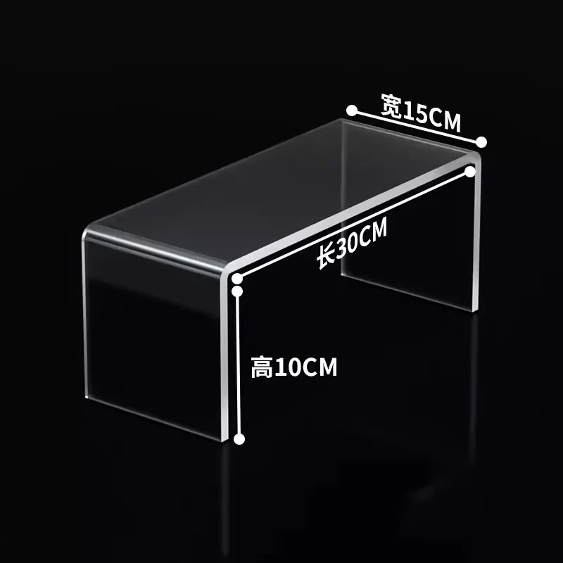 Klare Acryl-Regal, Schreibtisch-Vitrine, Schallwand, Kleiderschrank, Kühlschrank, geschichtete Trennwand, Kosmetik, Spielzeug, Parfüm, Lagerregal: Braun