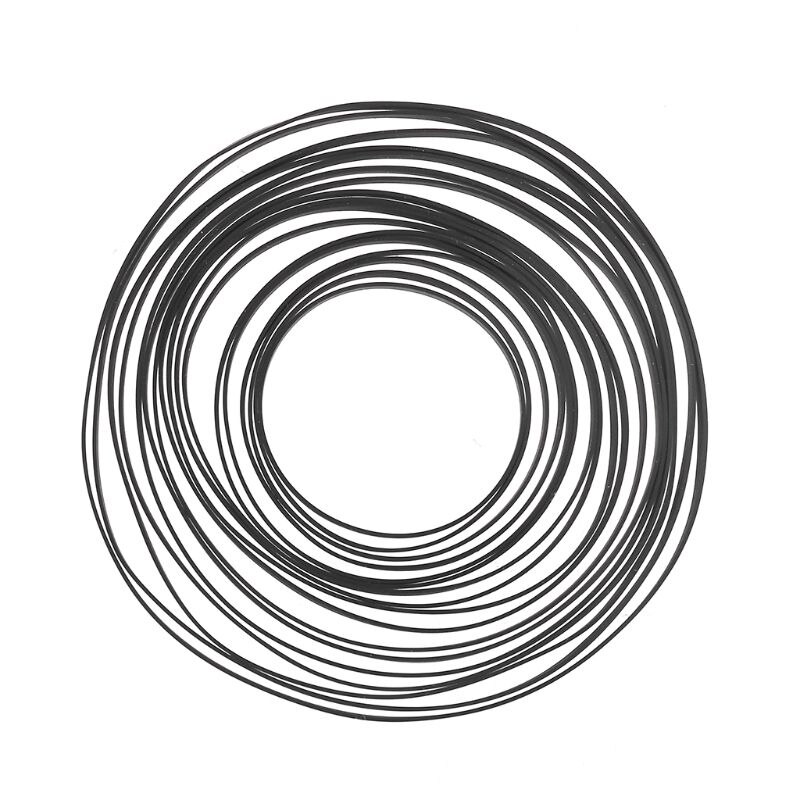 3mm brede flat drivreim platespiller gummirem erstatning til lp vinyl platespiller walkman phono belte drevne platespillere