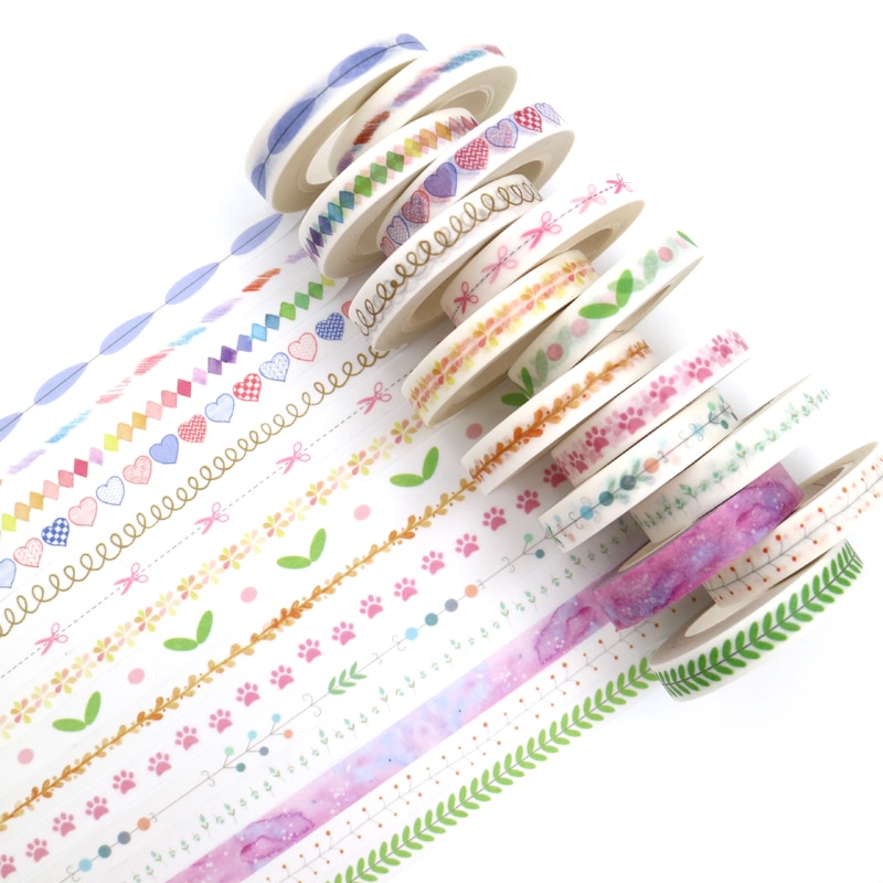 1Pcs Diy Galaxy Flower Tape Decoration Roll Diy Washi Decorative Sticky Paper Masking Tape Self Adhesive Tape Scrapbook Tape