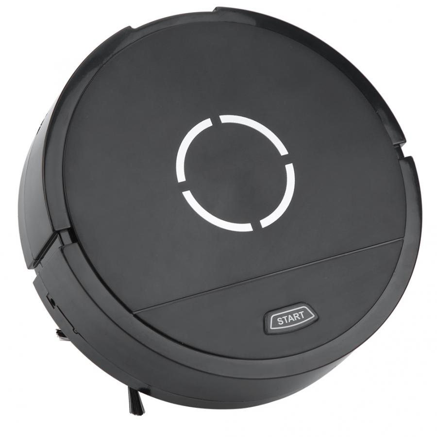 Household USB Charging Automatic Sweeping Robot Intelligent Vacuum Cleaner Black