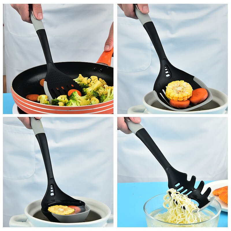 Silicone Non-stick Cooking Set Kitchenware Cookware Heat Resistant Kitchen Utensils Accessories Spatula Spoon Baking Tools