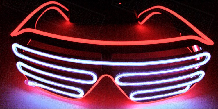 Two-Color Blinds Modes Flash Glasses Toys Luminous Lighting Colorful Glowing DJ Classic Carnival Dance Bar Party Toys