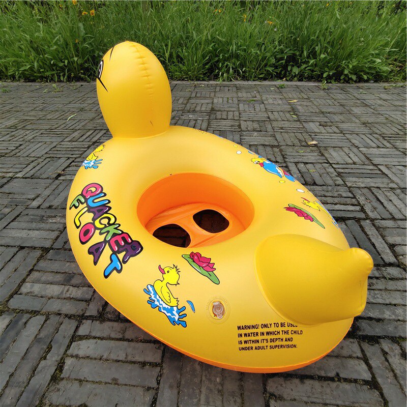 Heißer Kinder Aufblasbare Schwimmen Ring Float Sitz Infant Kleinkind Schwimmen Pool Boot Nette Ente Geformt Schwimmen Kreis Sommer Wasser Spielzeug