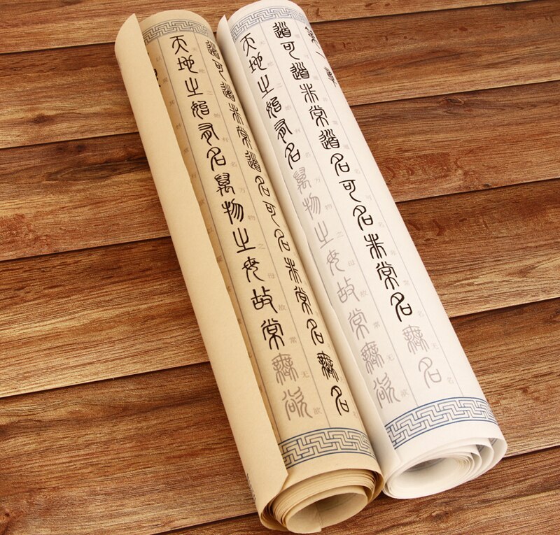 Facsimile Xuan Papier Voor Chinese Kalligrafie, Seal Karakter Zi Tie Tracing Papier, kopieerpapier Voor Tao Te Ching 12M * 0.35M