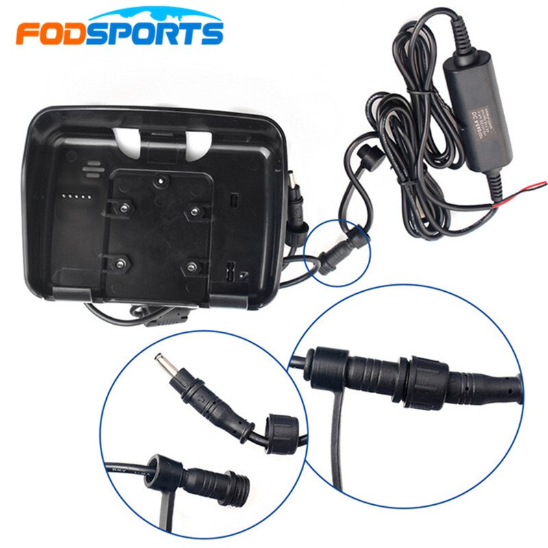 Fodsports-accesorios para gps de motocicleta, soporte de cuna con cable de alimentación de 4,3 pulgadas, 1 unidad