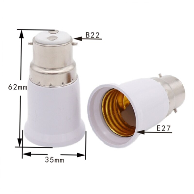 B22 to E27 Socket Lighting Accessories base Socket Adapter Converter