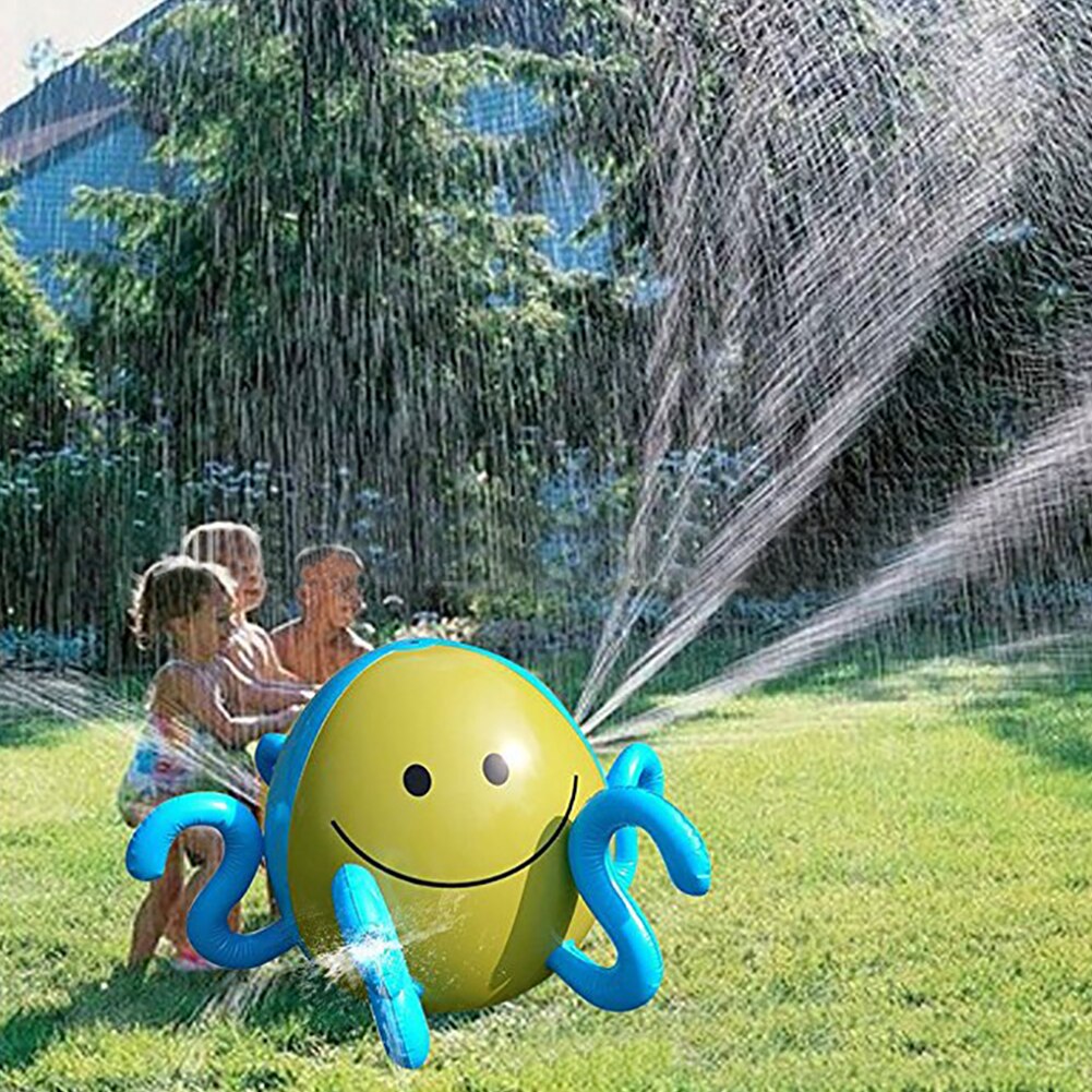 Opblaasbare Spuiten Water Octopus Zomer Kids Outdoor Spelen Water Game Waterstraal Bal Strand Bal Gazon Spel Spuiten Octopus