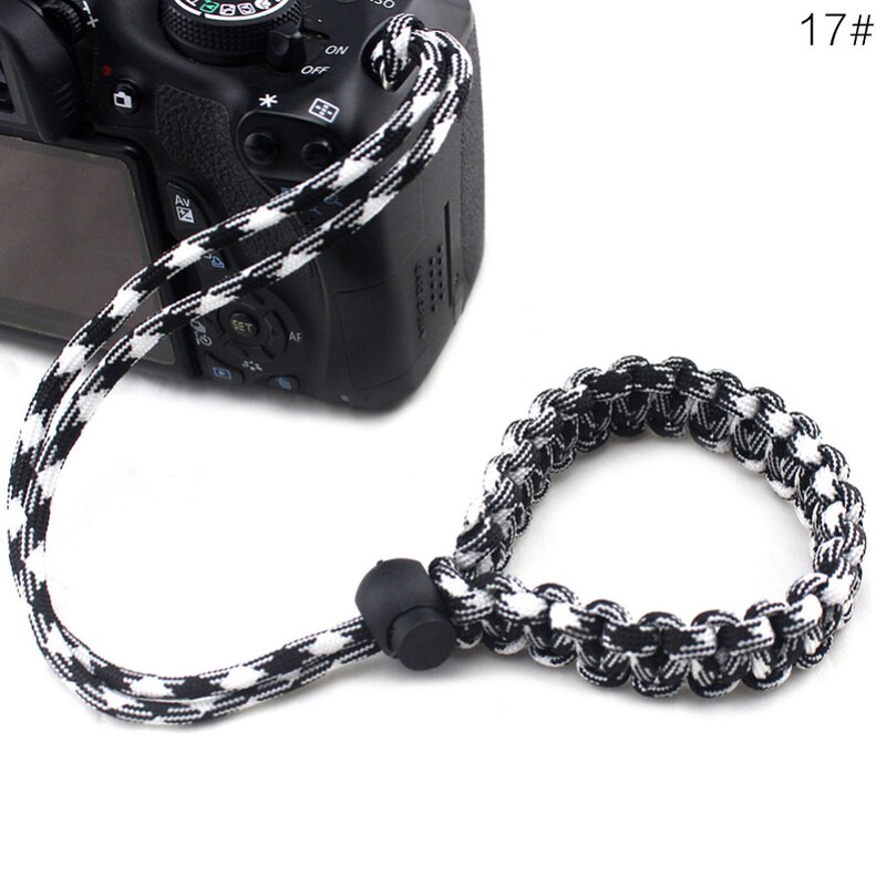 1 Pc 19 Style Digital Camera Wrist Hand Strap Hand-made Parachute Rope Camera Wristband for Nikon Canon Sony Pentax