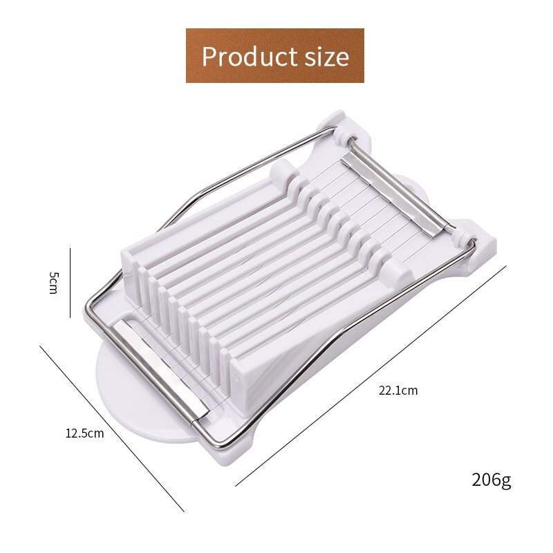 Multi-function Egg Cutter Stainless Steel 2-in-1 Egg Cutting Device Cheese Kiwi Banana Luncheon Meat Slicer Kitchen Tools