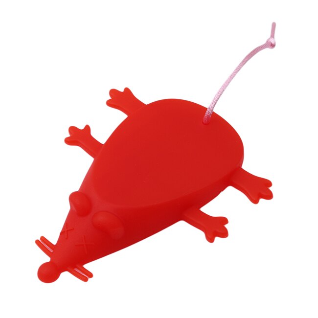 1pc tegneserie søde dyr mus form silica gel dørprop baby sikkerhedsudstyr beskytte baby børn børnesikre forsyninger: Rød