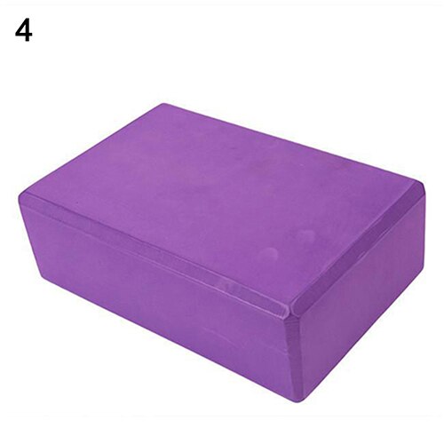 Yoga block skum tegel stretch hjälpmedel gym pilates för träning fitness sport hälsa yoga träningstillbehör: Lila