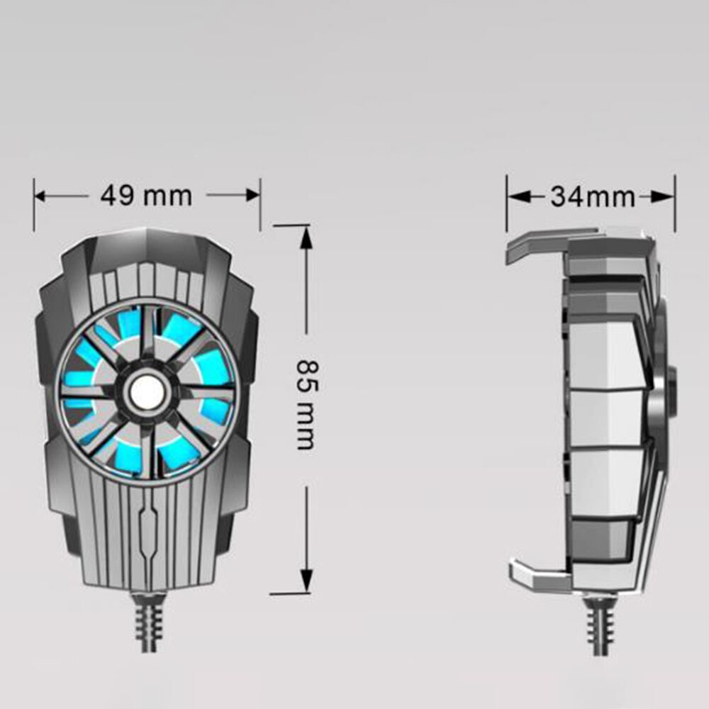 Enfriador de teléfono móvil Universal, ventilador de refrigeración de juego, soporte de Gamepad, radiador, refrigeración física para teléfono móvil