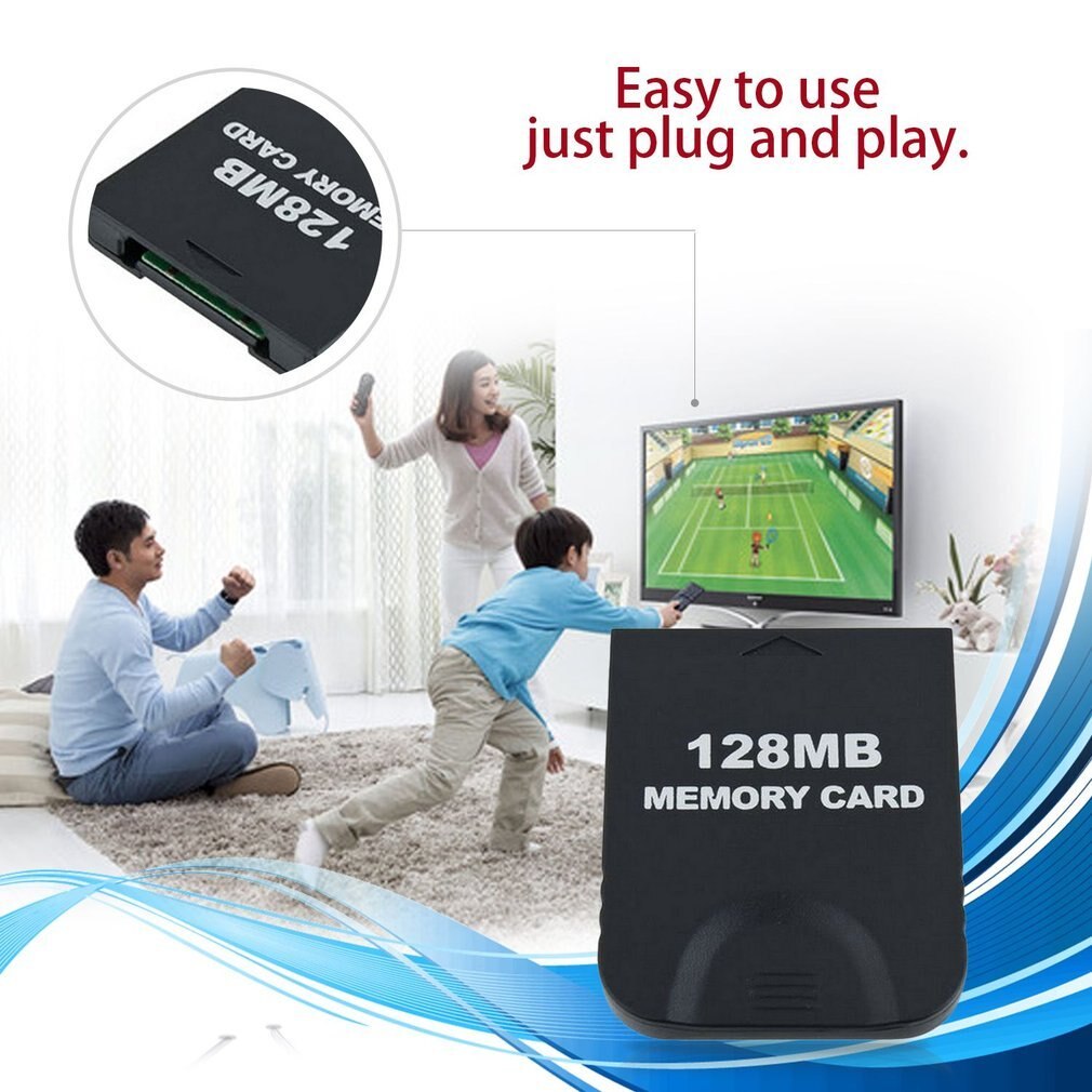Easy Install 128MB High Speed Memory Card Save Game Data Card Suitable for Nintend GAMECUBE & WII 2043 BLOCKS