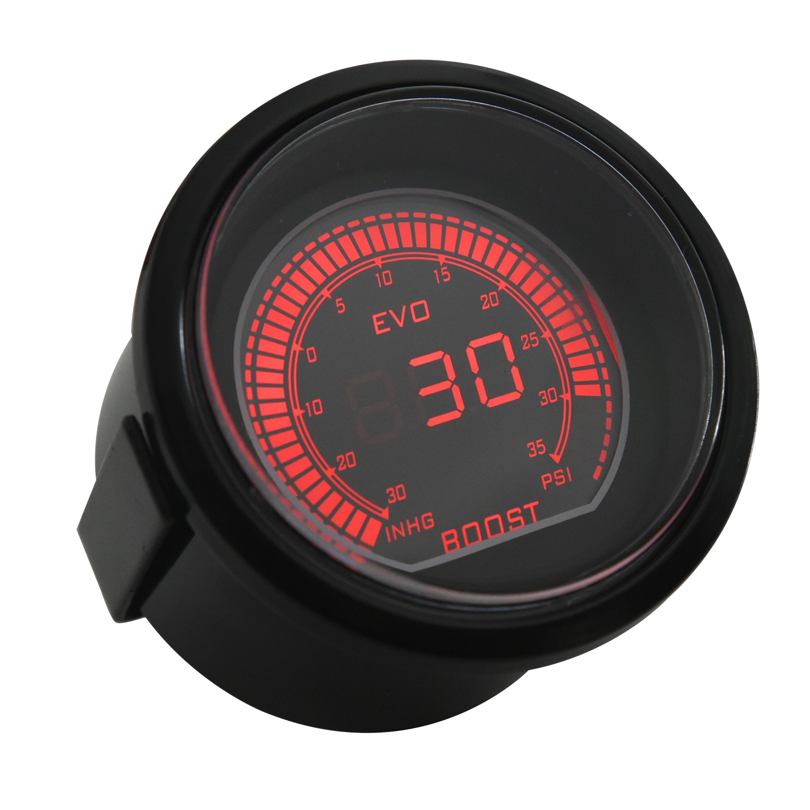 52mm Car Guages Boost Turbo Gauge Psi LCD Digital Display With Sensor Red Blue jauge voiture reloj presion turbo auto bar