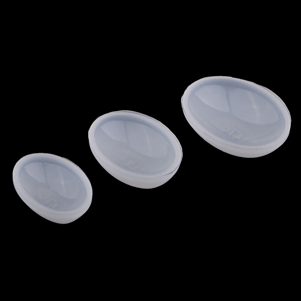 3pcs Silicone Oval Shape Dome Cabochon Molds Jewelry Making DIY Pendants Charms Epoxy Resin Casting Mould for DIY Craft Projects
