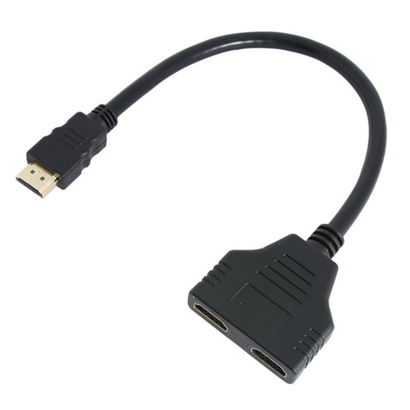 1 in 2 ud hdmi kabel splitter kabel switcher adapter konverter til hdtv tablet xbox 1080p