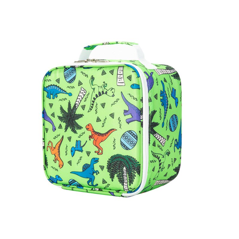 Oxford Doek Dinosaurus Cartoon Kinderen Lunchbox Tas Student Afdrukken Draagbare Lunch Tas Lunch Tas Geïsoleerde Zakken Voor Picknick: Dinosaur