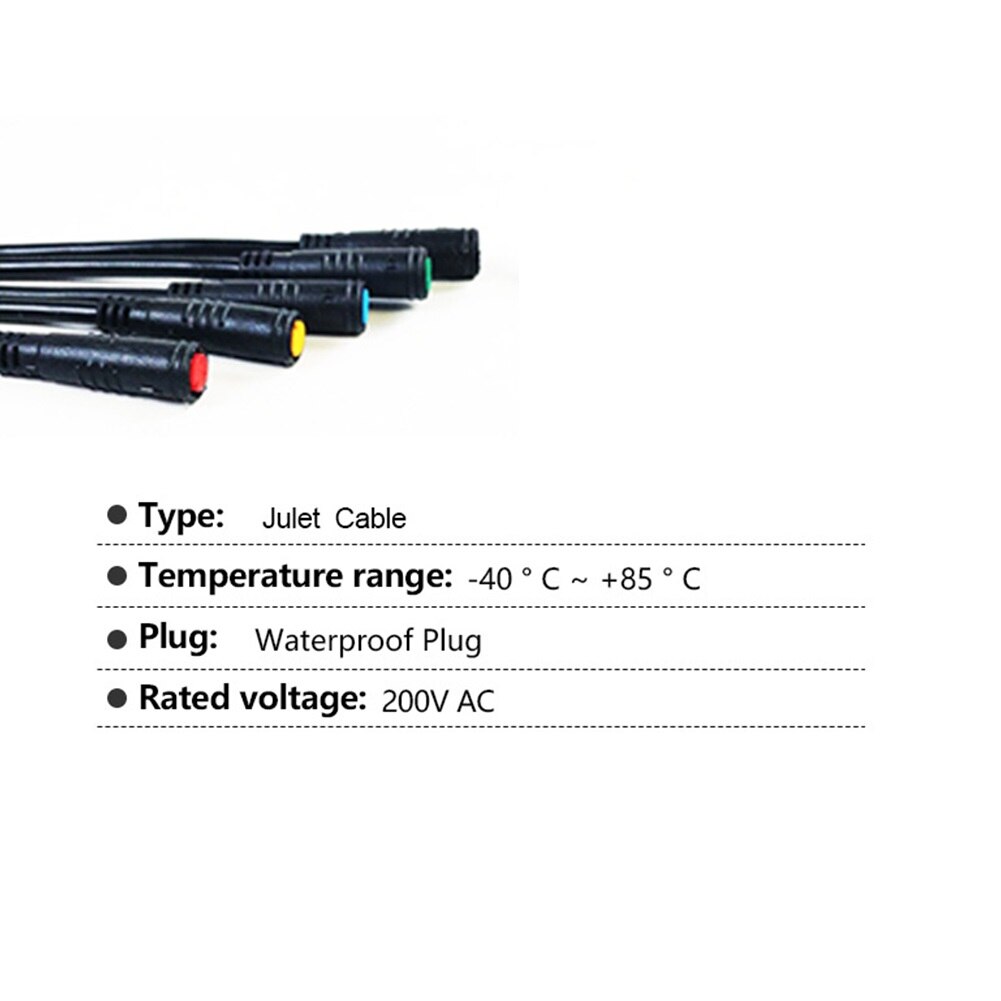 2-6 Pin Vrouwelijke Verlengen Julet Kabel Waterdichte Connector Voor Ebike Display Elektrische Fiets Scooter Signaal Kabel Accessoires