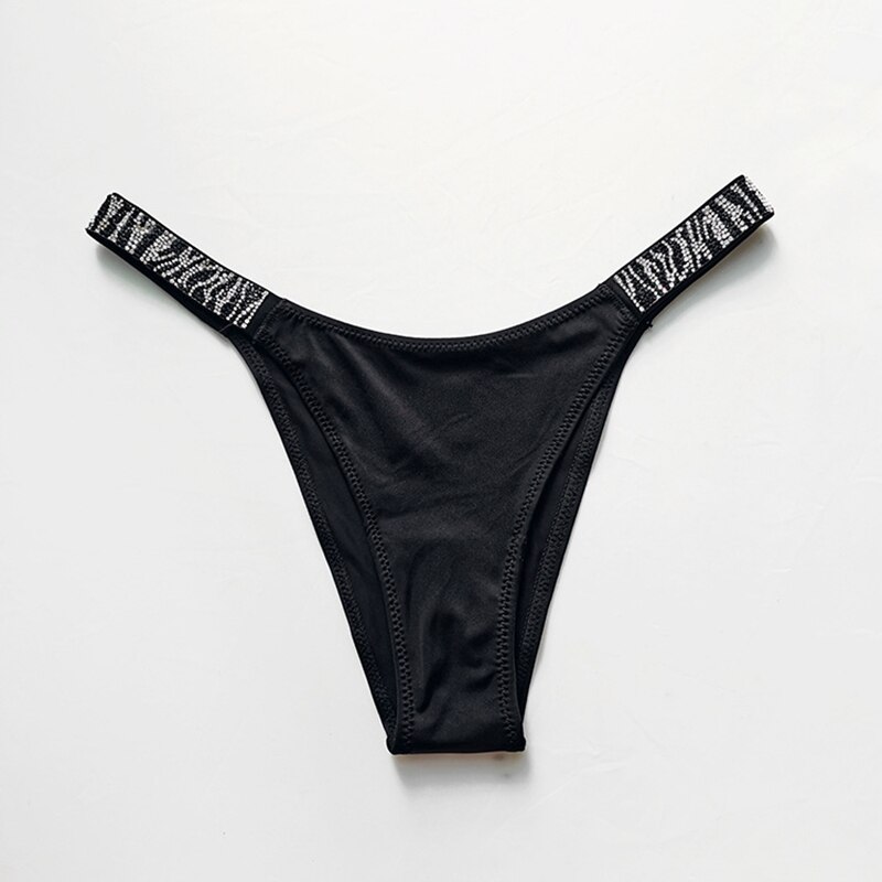 String Sexy de Style européen pour femmes, sous-vêtement en diamant, taille basse, sans couture, confortable, string zèbre, Lingerie féminine,