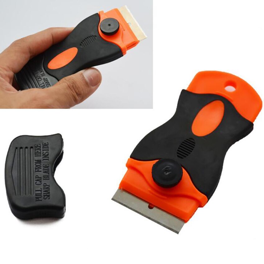 Razor Blade Scrapers Stainless Steel Blade Glass Cooktop Ceramic Metal Tape Paint Glue Stickers Removal Window Clean Scraper