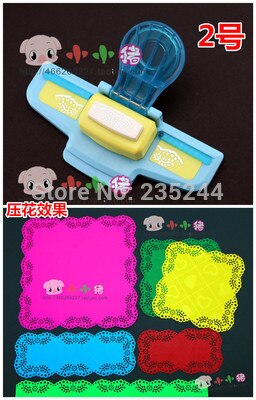 De , juego de punzones para manualidades (1 pieza de ayuda para perforar encaje en relieve y 1 punzón de borde) para álbumes de recortes hechos a mano