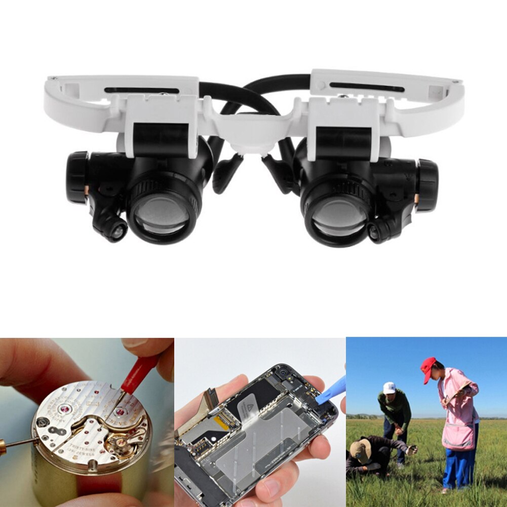 8X/15X/23X Auto Repair Tools, Tools Magnifying Glass, Magnifying Glasses LED Light Repair