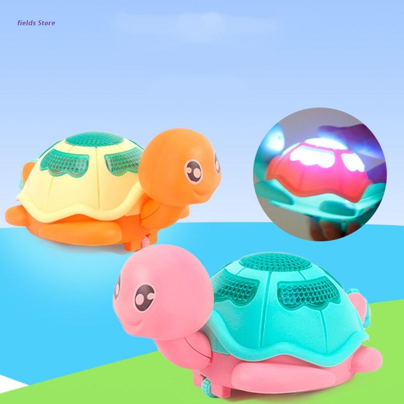 Zwembad Float Bad Speelgoed Wind-Up Clockwork Pull String Moving Schildpad Led Light Up Bad Dier Speelgoed Voor Jongens meisjes Willekeurige XX9E