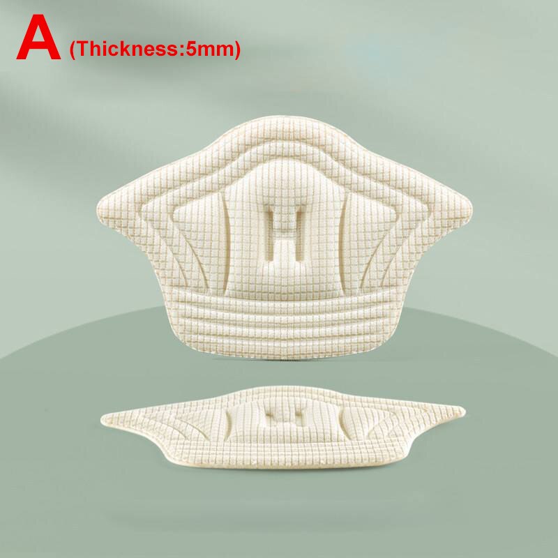 2 Stück Einlegesohlen Patch Fersenpolster für Sportschuhe, verstellbare Größe, Anti-Verschleiß-Fußpolster, Kisseneinsatz, Einlegesohle, Fersenschutz, Rückenaufkleber: Beige