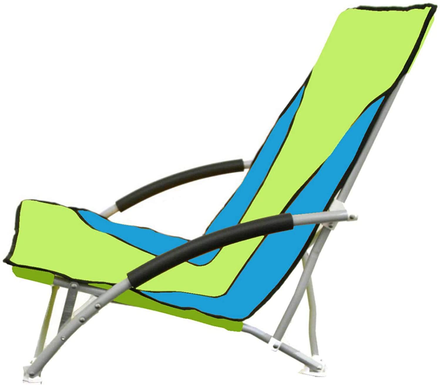 Folding Low Camping Chair, Lightweight,Foldable,Portable Garden Beach Chair with Cup Holder Perfect for Camping,Garden,Festivals
