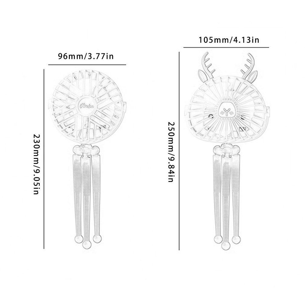 Mini Fan Mini Portable Hanging Electric Fan Octopus Stand Adjustable Handheld USB Charging Fan Cooler For Student