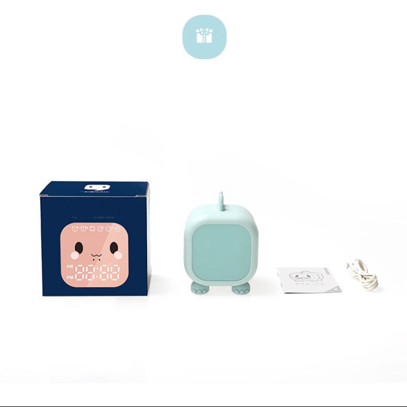 Réveil numérique en forme de dinosaure pour enfants, horloge de chevet, veilleuse, pour le sommeil, nouveauté