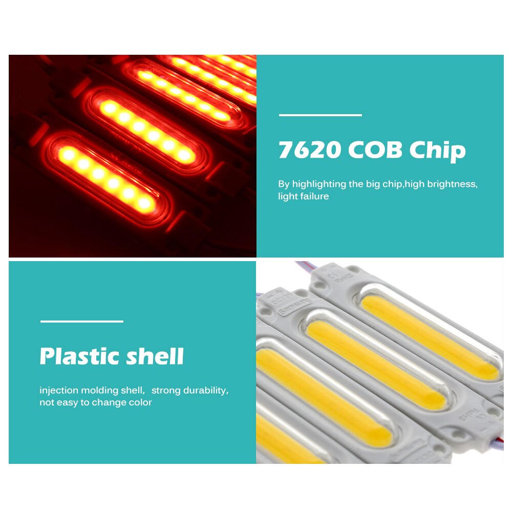 Led modul  dc12v 2w vandtætte led moduler til udendørs reklame baggrundsbelysning modul rgb hvid blå rød grøn 20 stk/parti