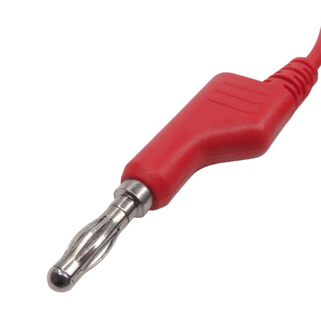 Silicone Banana Plug Naar Krokodil Alligator Clip Test Lead Wire Kabel 5 Stuks Per Verpakking 1Meter 4 Mm Banaan plug