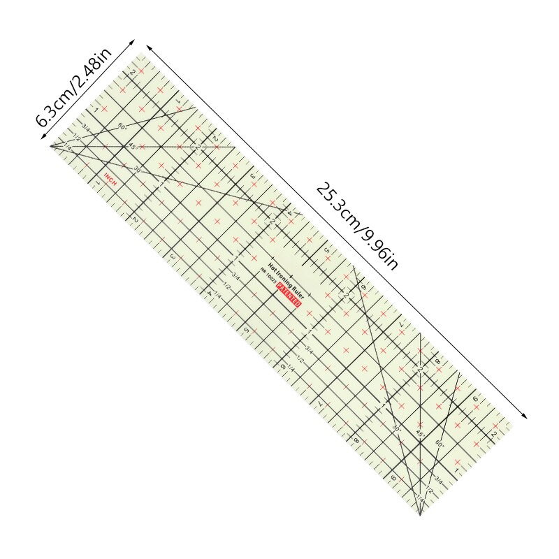 5 Styles Heat Resistant Ruler Household Ironing Tool Ironing Ruler Patchwork Tailor Ruler Sewing Supplies Measuring Tool: Type 2