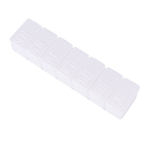 7 Days Weekly Tablet Pill Medicine Box Holder Storage Organizer Container Case Pill Box Splitters