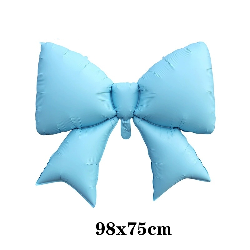 Store sløyfefolieballonger hvit blå rosa rød gull sløyfeballong babyshower gutter jenter kjønnsavsløring bursdagsfestdekorasjoner: Smaragd