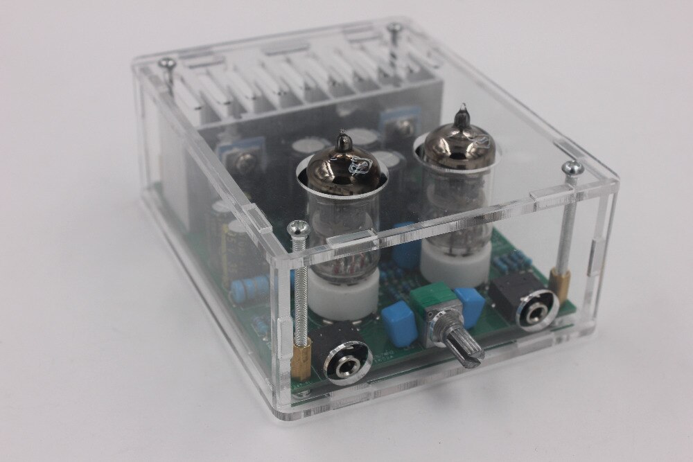 Diy Kits Hifi 6J1 Buizenversterker Hoofdtelefoon Versterkers LM1875T Eindversterker 30W Met Case