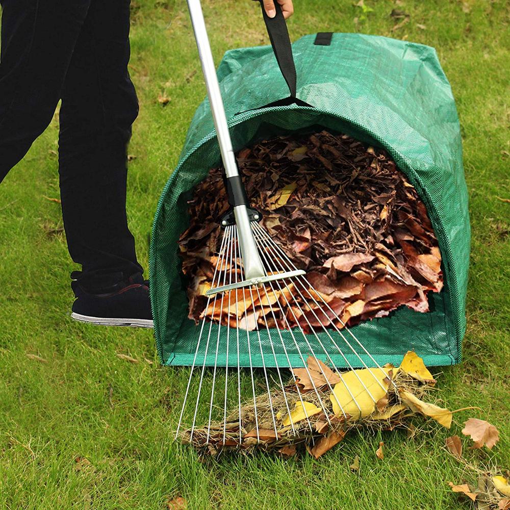 53 gallonen Garten Laub Tasche Hof Kehrschaufel Für Sammeln Blätter Garten Müll Tasche Mit Handlauf Hof Abfall Tasche