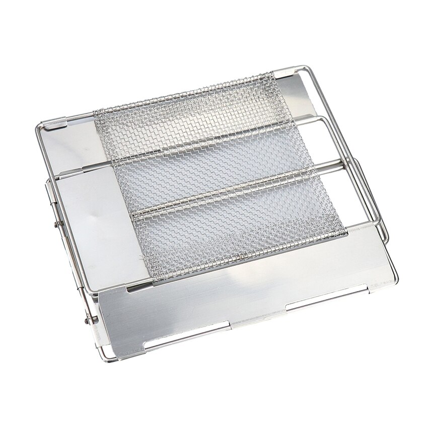 Rvs Bbq Grills Rack Vouwen Grill Houder Barbecue Toast Brood Vlees Plank Voor Outdoor Camping Bbq Gereedschap Levert