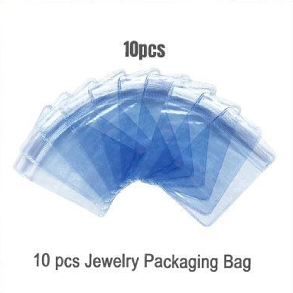 10/30/50/100 stk gennemsigtige smykker opbevaring bog plast smykker zip-lock organizer taske ringe øreringe halskæde holder: 10 xopp taske