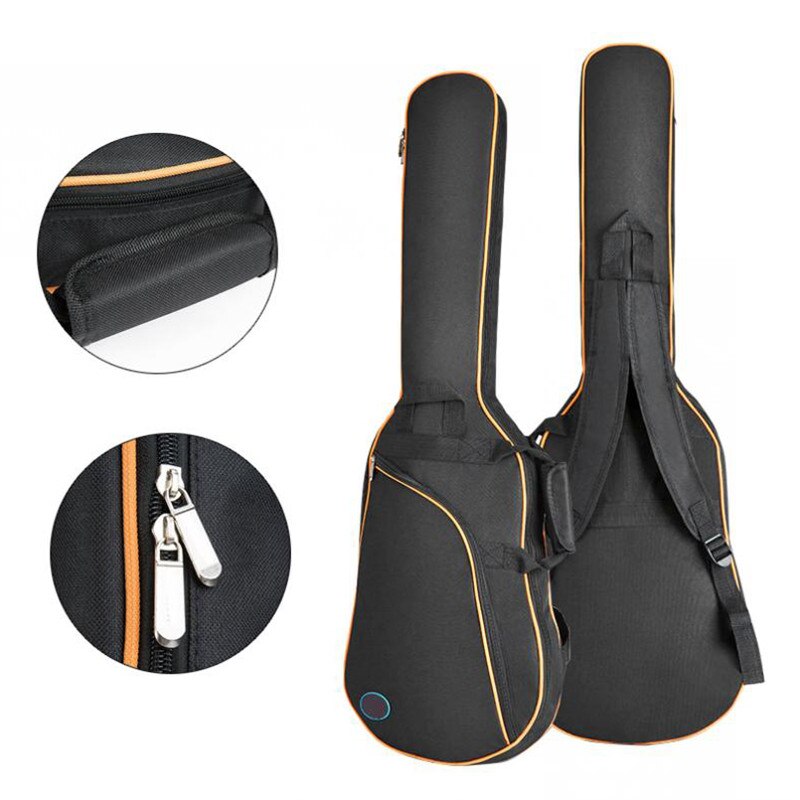 0.4 ''0.32'' sac de guitare électrique rembourré sac à dos étanche double étui réglable rembourrage pour effectuer des étui de guitare pour une utilisation en extérieur