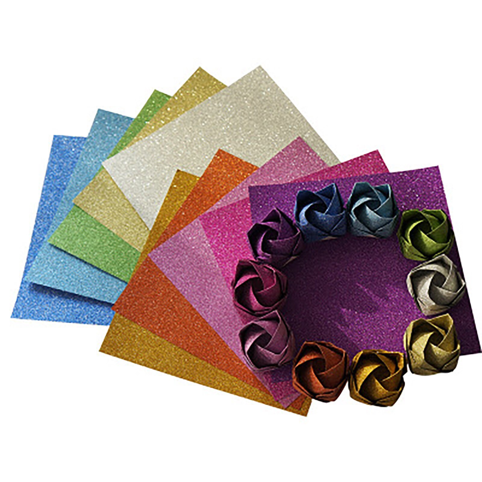 Craft Paper 10/20/30/40/50pcs xFlash Card Paper Flash Shiny Craft Paper Advanced A4 Flash Paper No Adhesive Flash Card Paper