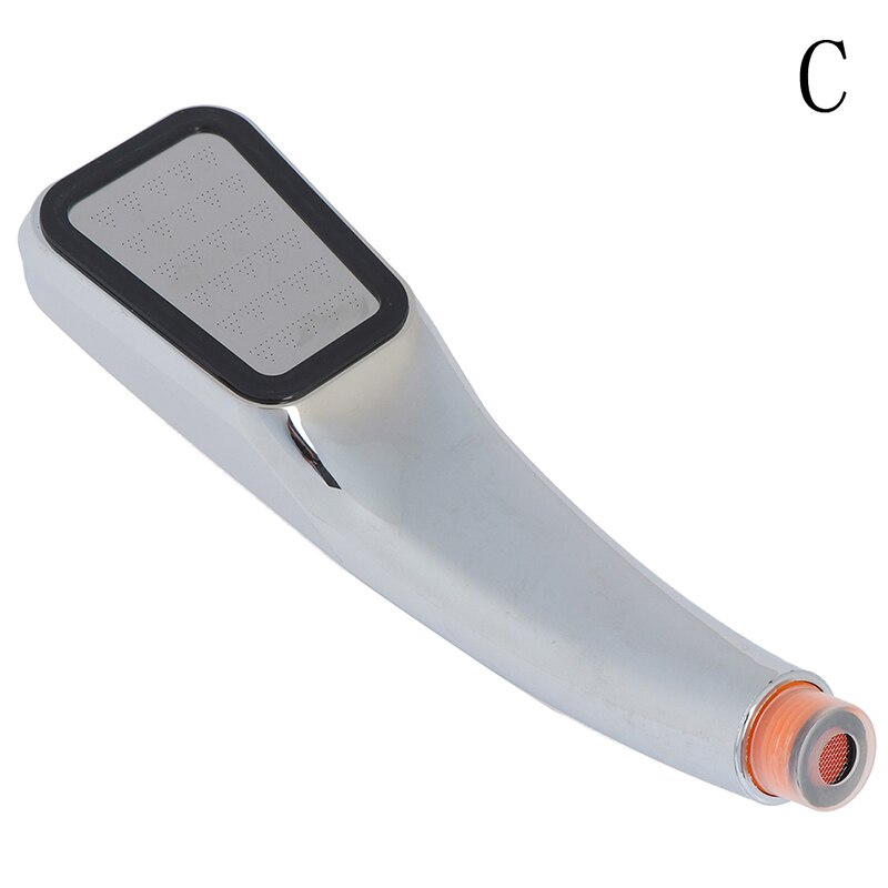 Cabezal de ducha de alta presión con 300 orificios, rociador manual con ahorro de agua de baño, boquilla con filtro de ahorro de agua, accesorio para Baño: C