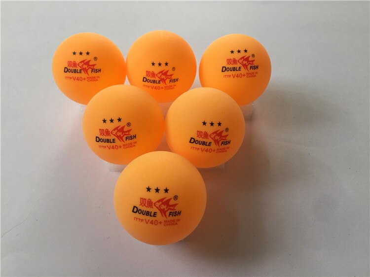 50Pcs/Lot DOUBLE FISH Material V40+mm Table Tennis Ball Three star Level Match game Training PingPong Balls