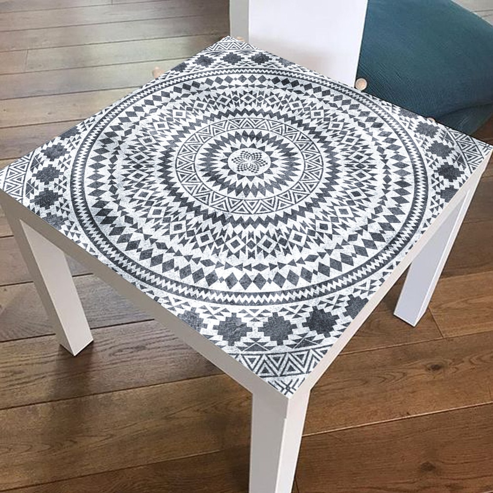 55*55cm mandala tyylistä pvc-pöytätarraa kahvila-baariin itseliimautuva tee-se-työpöytä kunnostustarra vedenpitävä pöytäliinapäällinen sisustus