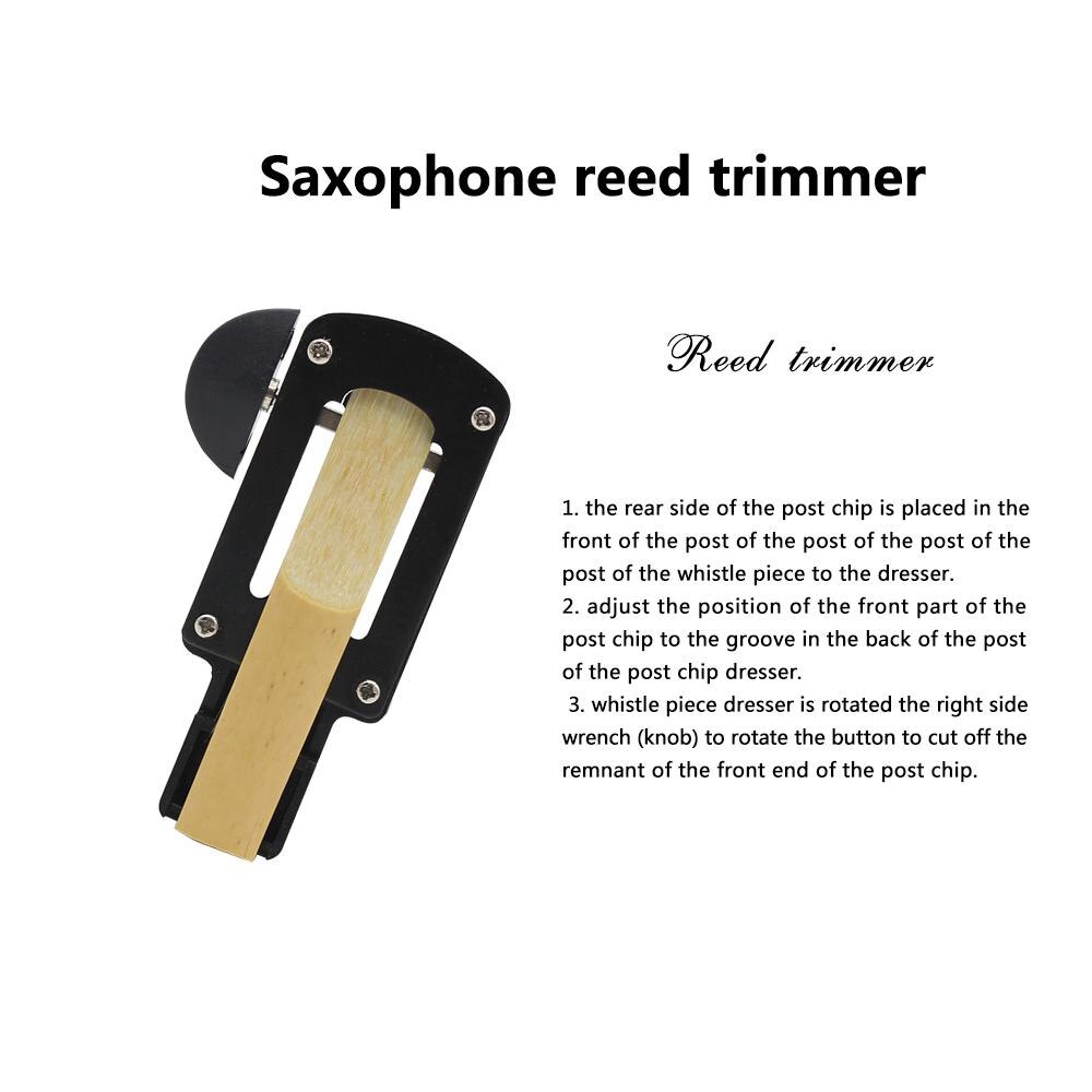 SLADE Saxophone Reed Cutter Soprano/Alto/Tenor Sax Saxophone Reed Trimmer Reeds Cutter Woodwind Instruments Repair Tool