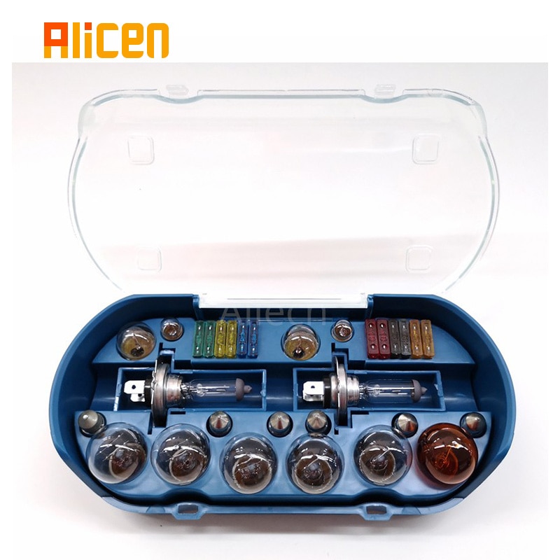 Auto Emergency Kit Halogeenlamp H4 H7 H1 12V 60/55W P43T 1157 P21S25 Atc Zekering T10 w5W BAY15D R5W Multi-Model Lamp Combinatie Set