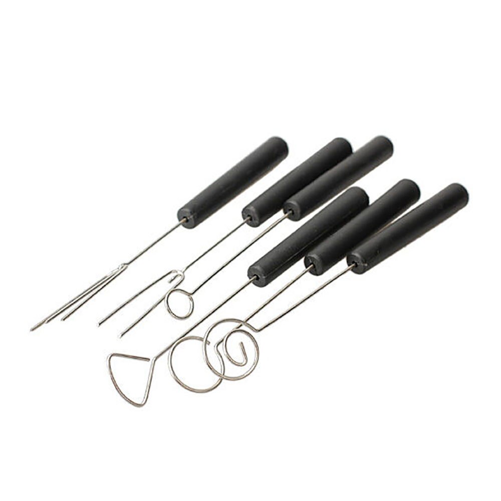 6Pcs/Set Chocolate Dipping Tool Stainless Steel Chocolate Fork DIY Candy Caker Fruit Fondue Decorating Tools