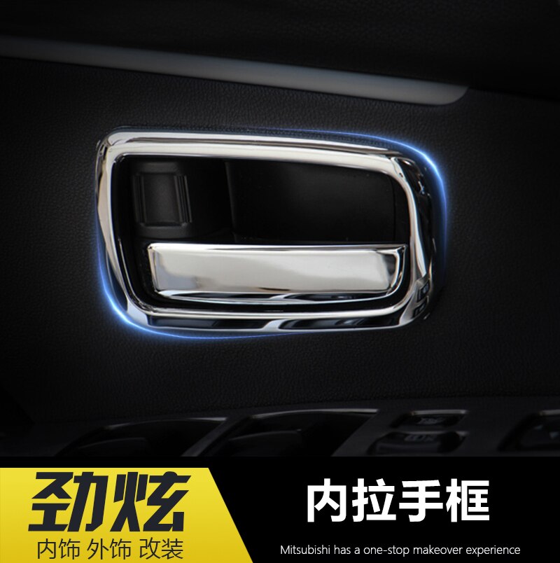 Für Mitsubishi ASX Hohe ABS Chrome volle auto innen dekoration pailletten Auto-styling